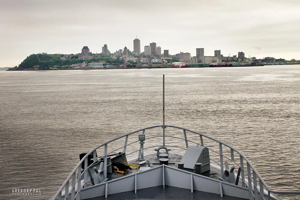 La ville de Gaspé vue depuis le Fulmar