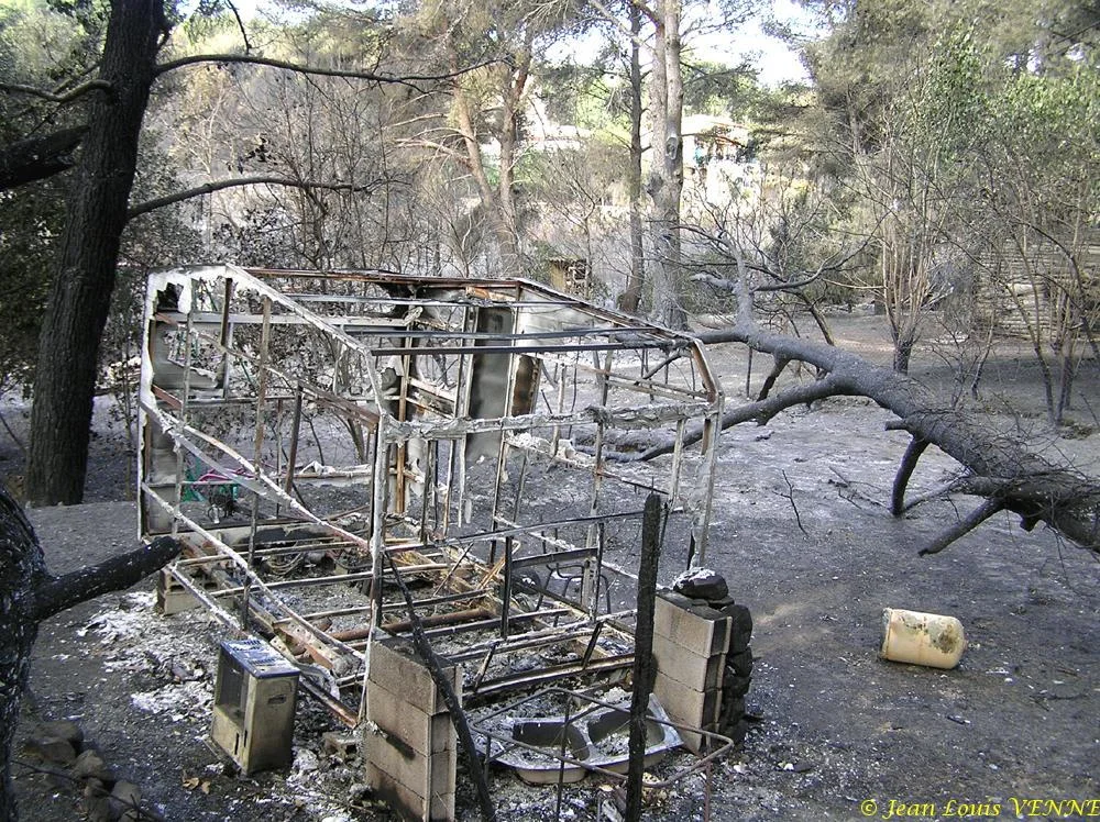 Les dégâts provoqués par l'incendie au CIN St Mandrier