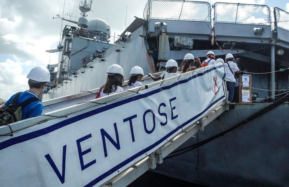Journée défense citoyenneté à bord de la frégate Ventôse