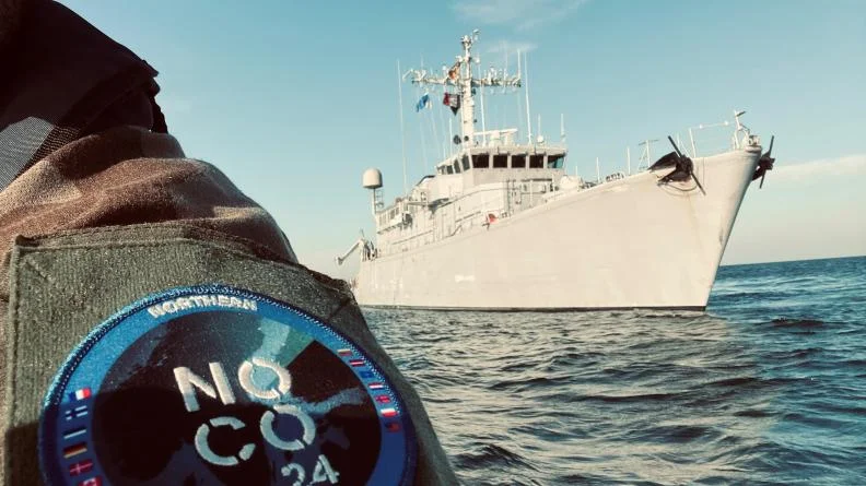 Le chasseur de mines Sagittaire pendant l'exercice Northern Coasts 2024