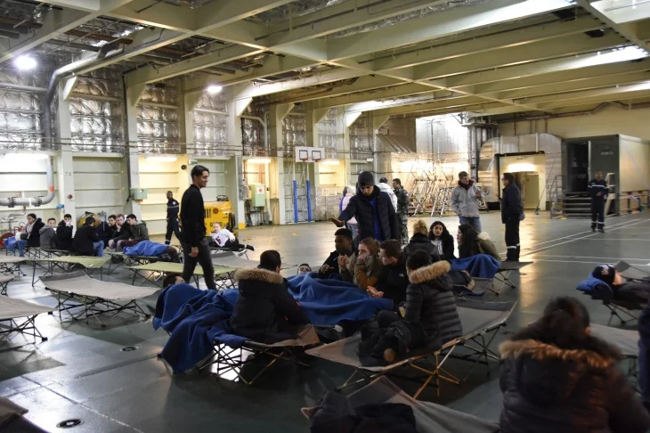 Exercice d’évacuation de ressortissants pour le Dixmude