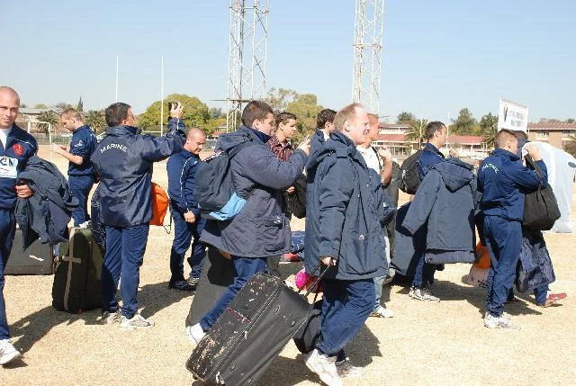 L'équipe de rugby de la Marine Nationale arrive Ã  Thaba Tshwane