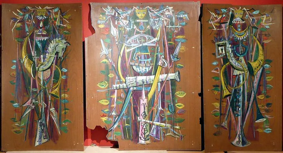 Trois tableaux retrouvés dans les doubles cloisons de l’ex-Clémenceau