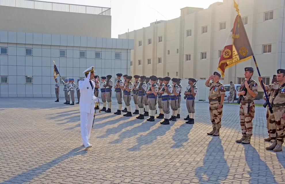 Prise de fonction par le contre-amiral Piaton