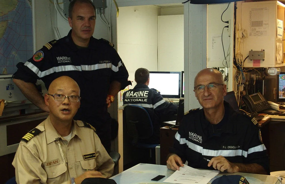 Rencontre des commandants du Var et du destroyer japonais Ikazuchi