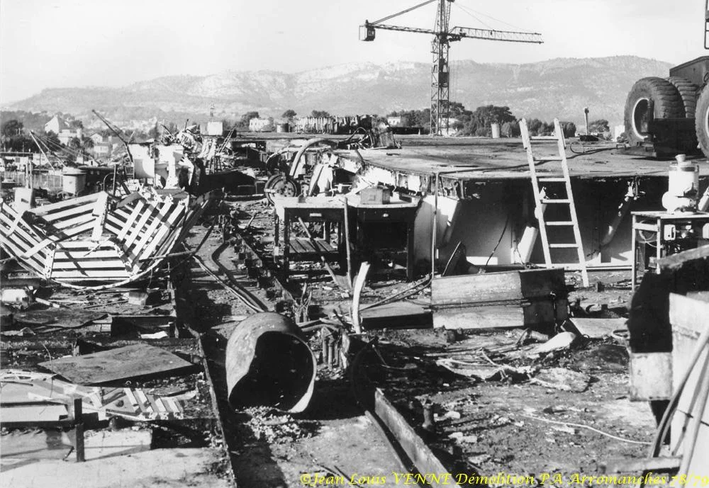 Démolition de l'Arromanches