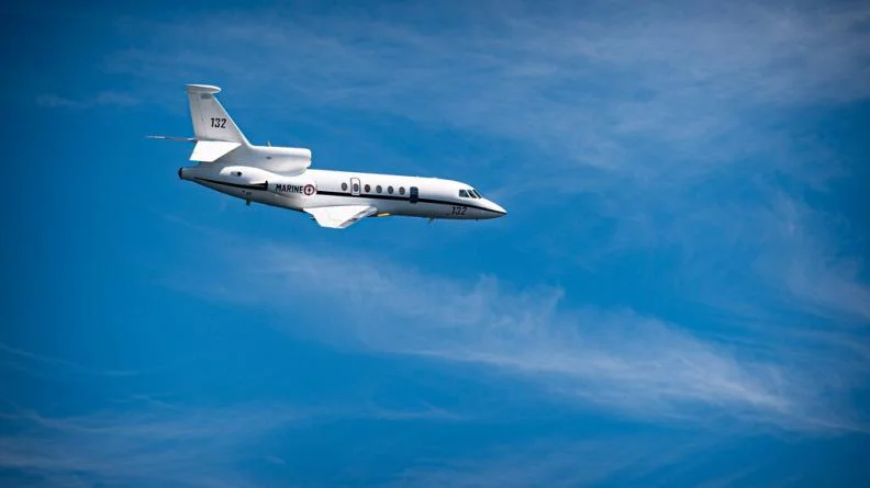 Un avion Falcon 50 Marine de la flottille 24F