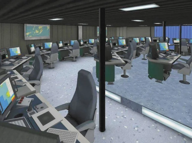 Le centre d’information et d’opération de combat d'une frégate FREMM proposée à la Grèce