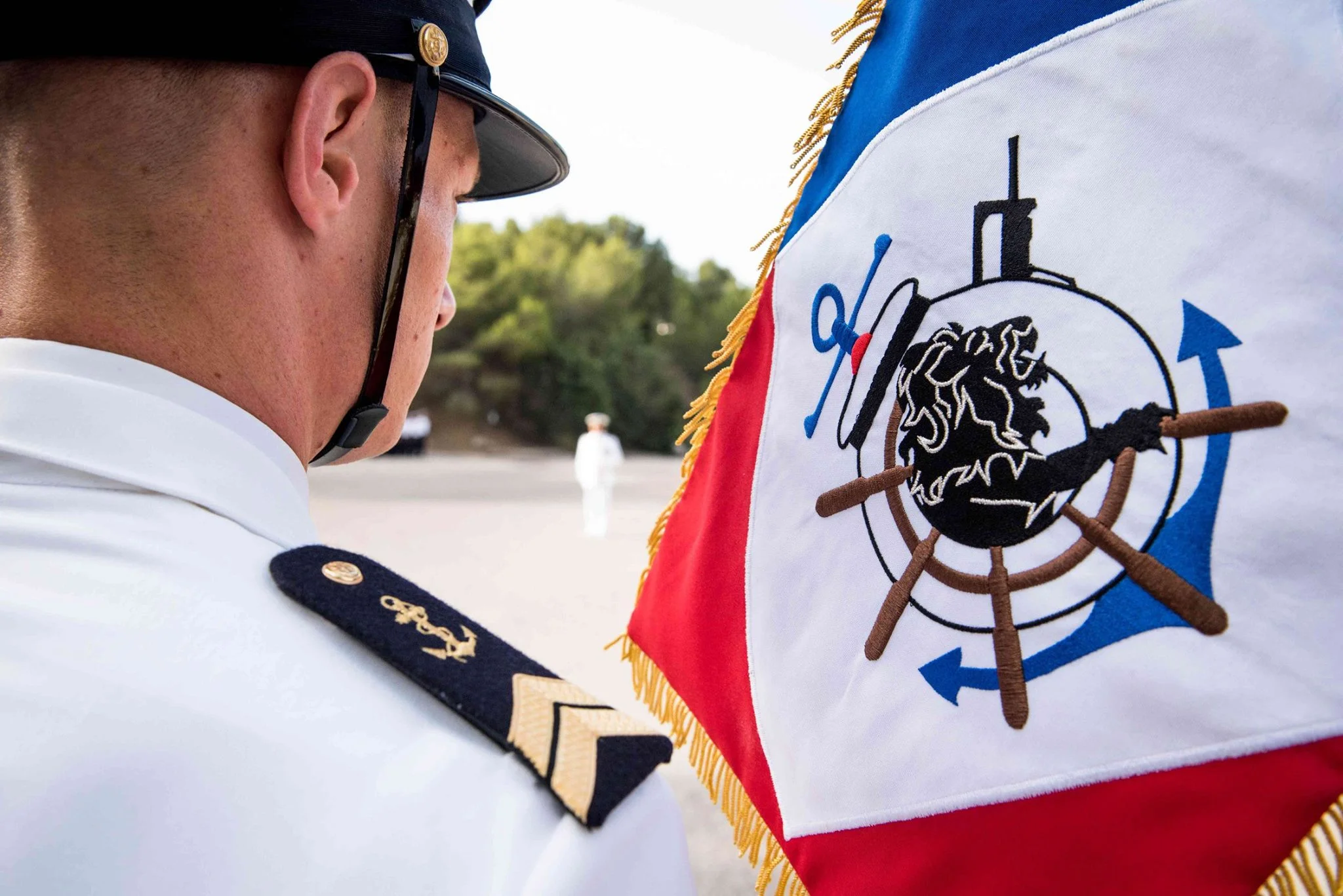 Remise du fanion de l’École des matelots du Pôle Écoles Méditerranée