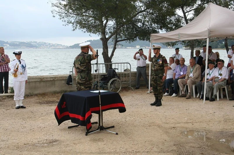 Arrivée du CF Hoffmann, commandant du GFM Toulon