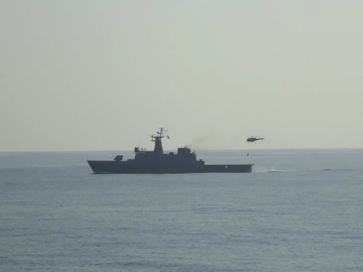 Hélitreuillage sur le patrouilleur mexicain « Romero »