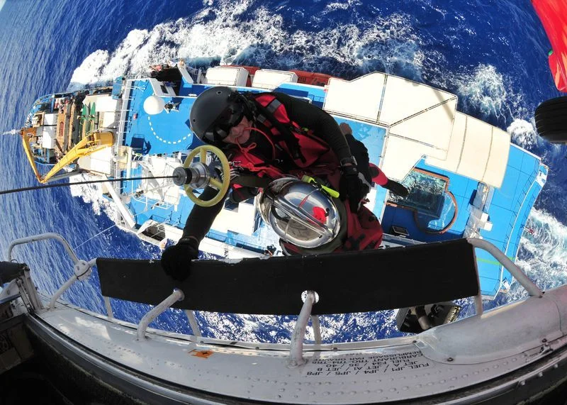 Exercice de secours en mer en Polynésie Française