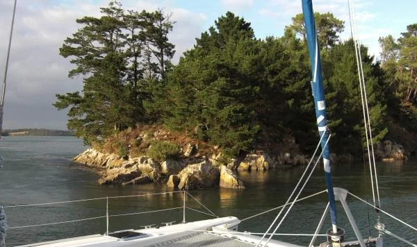 La passe du Toulven sur l'Odet