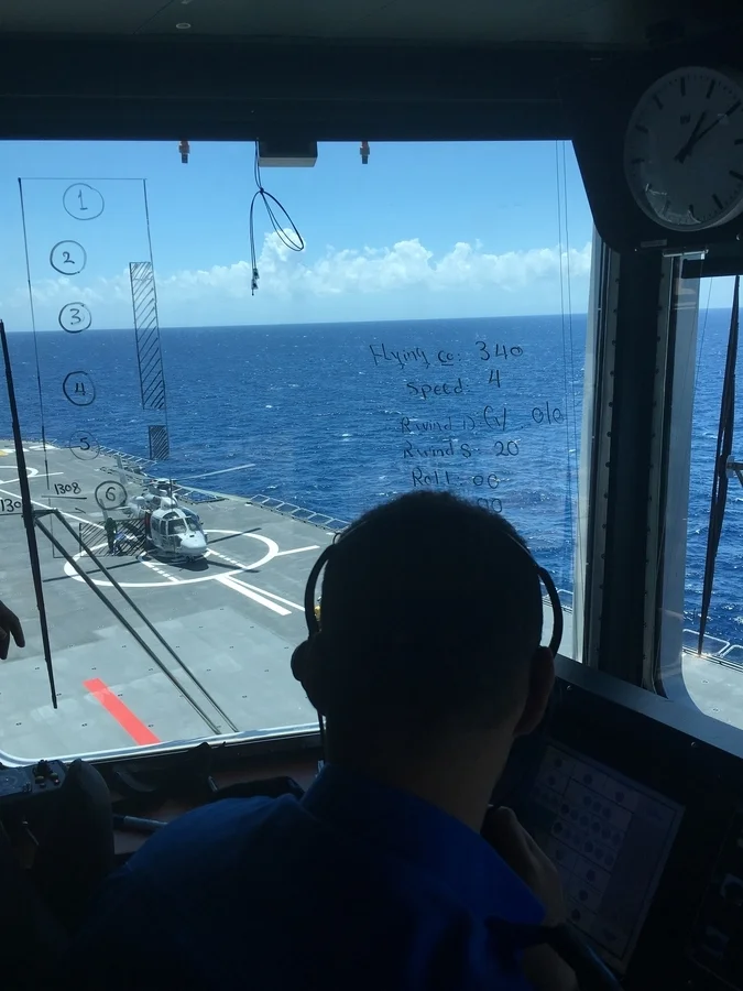 1er appontage sur le BPC Nasser