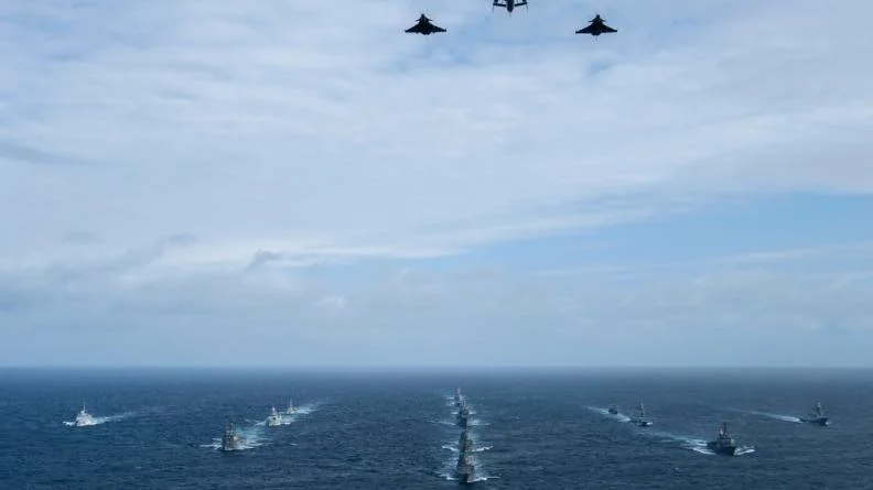 Les participants à l'exercice Formidable Shield