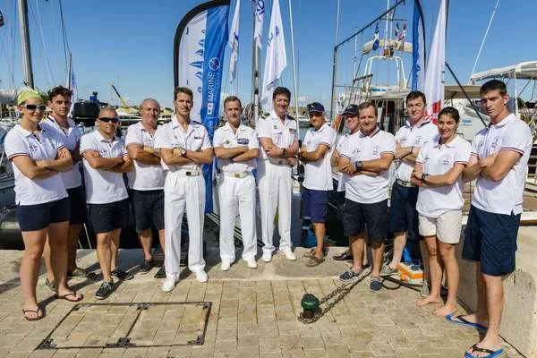 L'équipage représentant la marine nationale à la Giraglia Rolex Cup