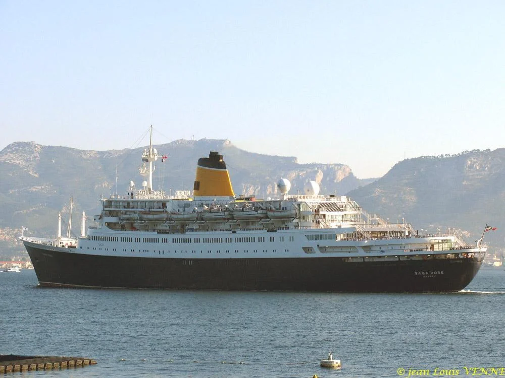 Le paquebot Saga Rose à Toulon