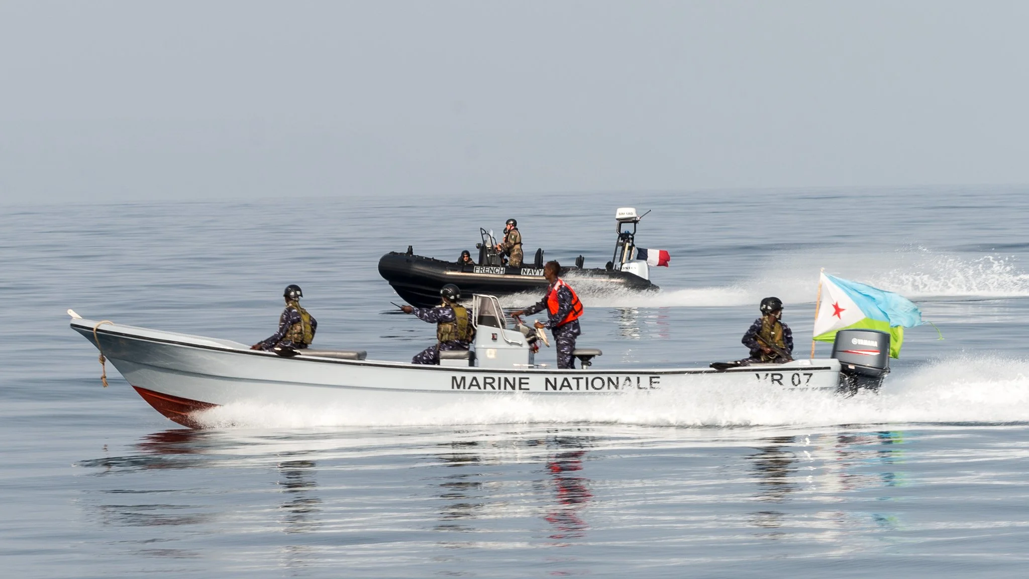 Partenariat entre les fusiliers marins français et djiboutiens