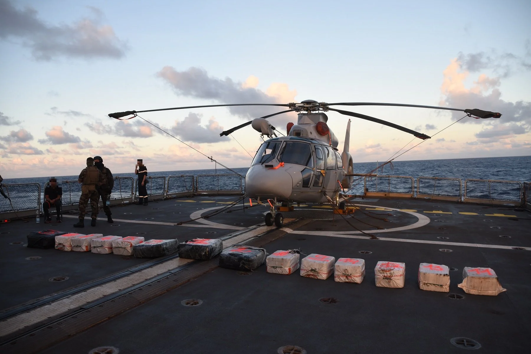 La drogue saisie sur la plateforme du Germinal