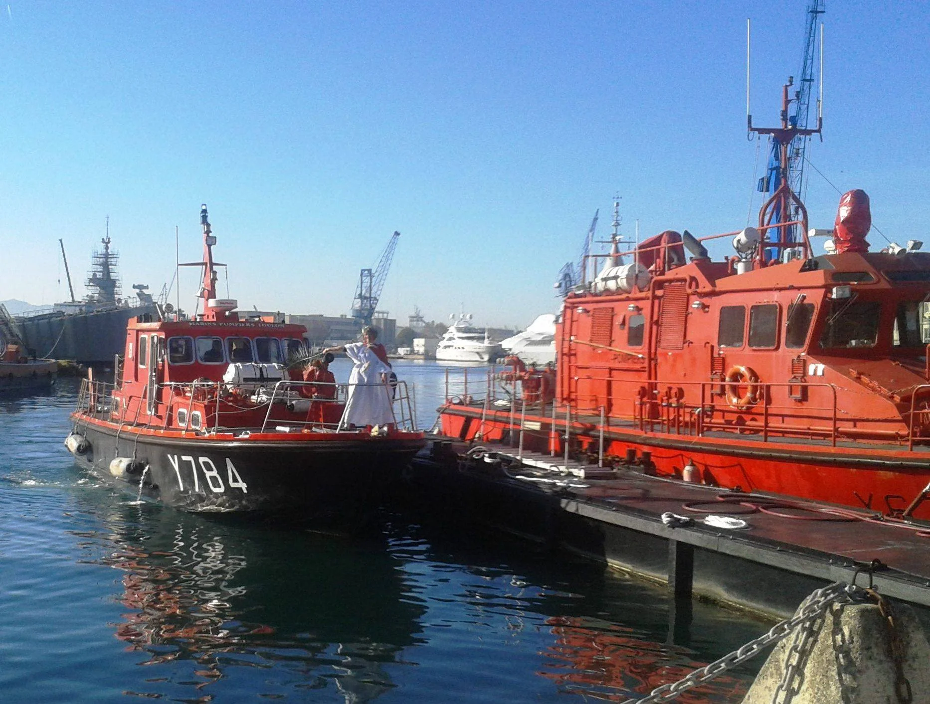 Sainte Barbe est apparue