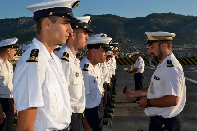Cérémonie d’accueil des nouveaux embarqués à bord du BPC « Mistral »