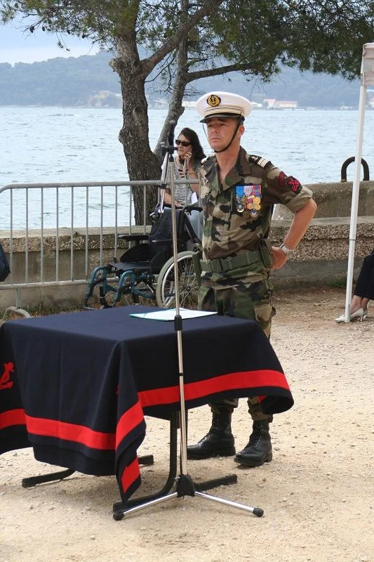 Le CF Olivier Hoffmann, commandant du GFM Toulon