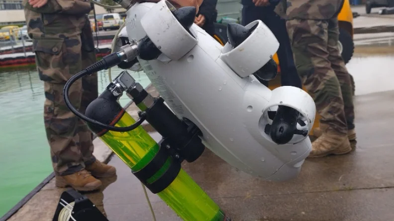Vue du robot sous-marin