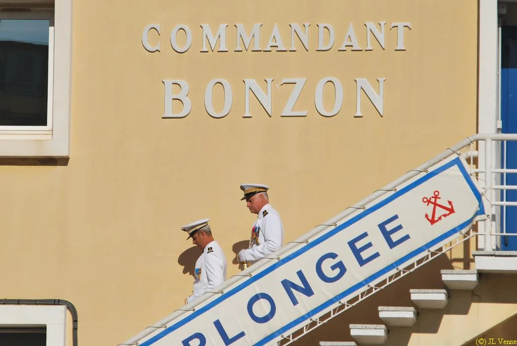 Arrivée du CV Lugan et du nouveau commandant