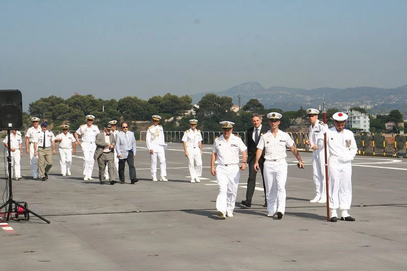 Arrivée des autorités