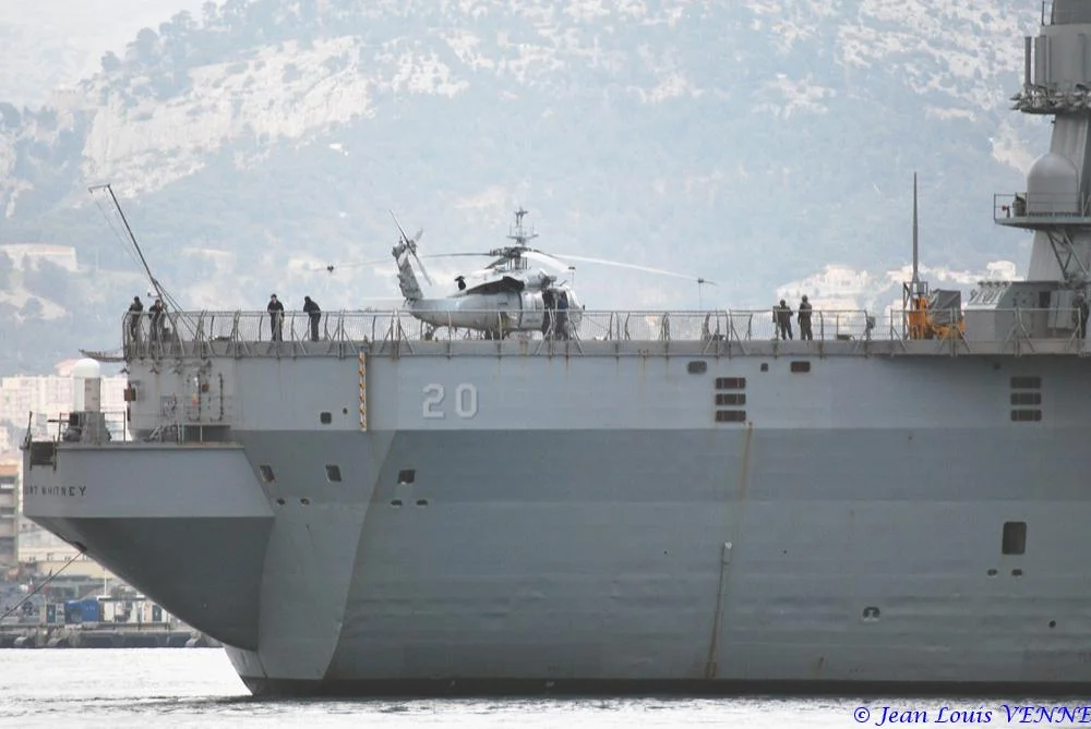 Départ de Toulon de l’USS Whitney