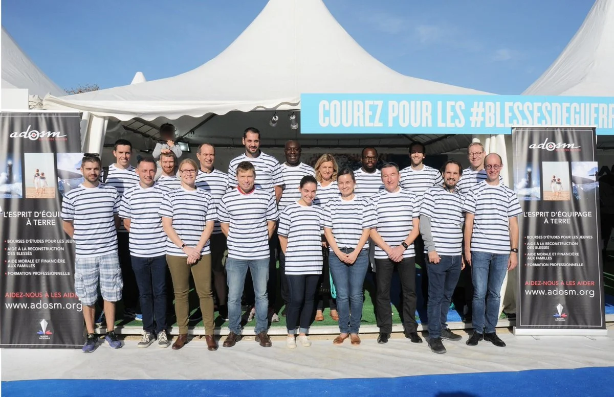 Les marins courent les 20km de Paris au profit de l’ADOSM 