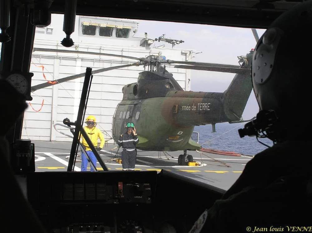 Décollage de l'hélicoptère Lynx