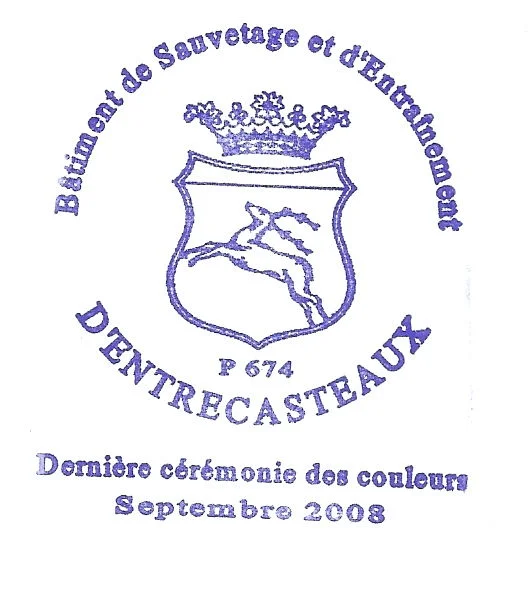 Le tampan philatélique utilisé à l'occasion de la dernière cérémonie des couleurs