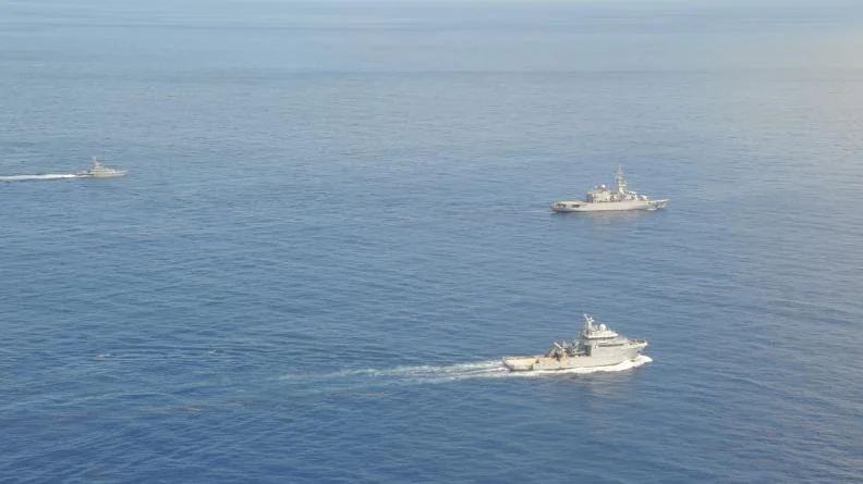 Les participants à l'exercice Lanmekol