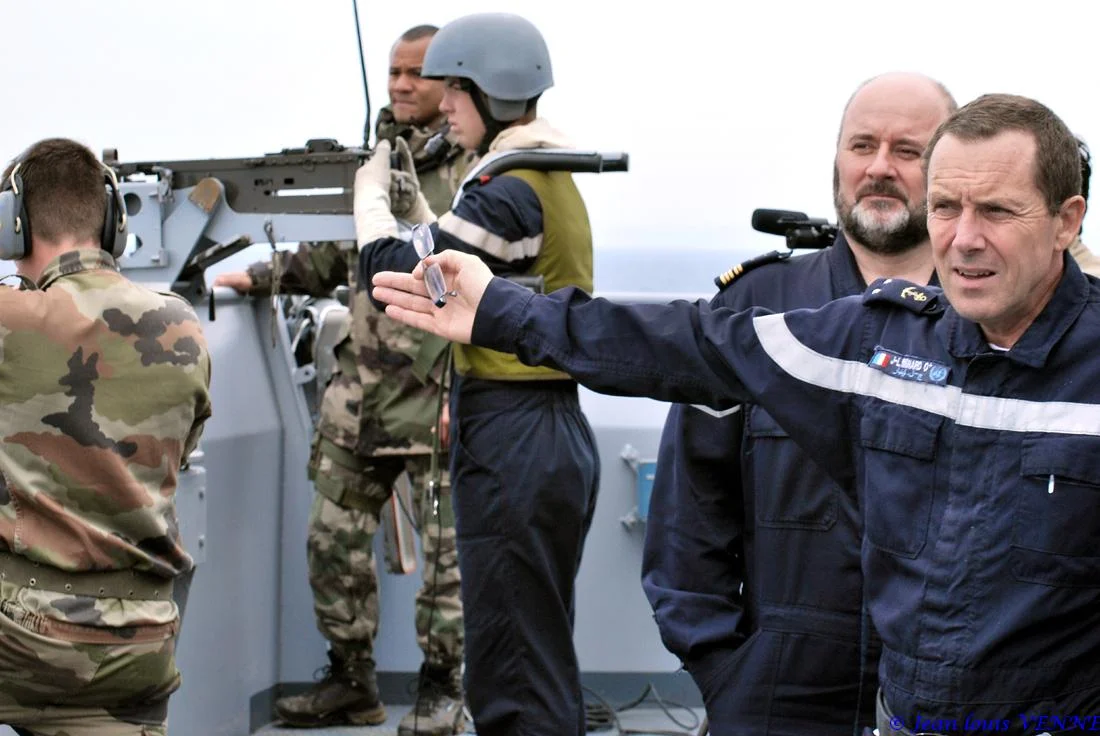 L'amiral Kérignard commente l'exercice