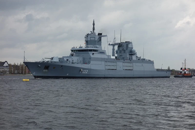 La frégate allemande Baden-Württemberg