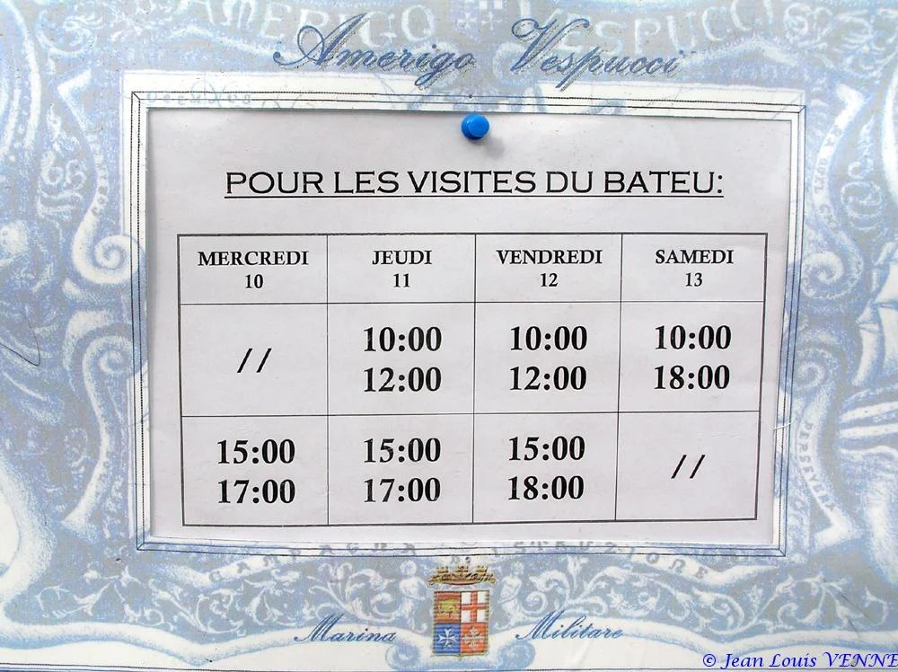 L’Amerigo Vespucci dans le port de Toulon