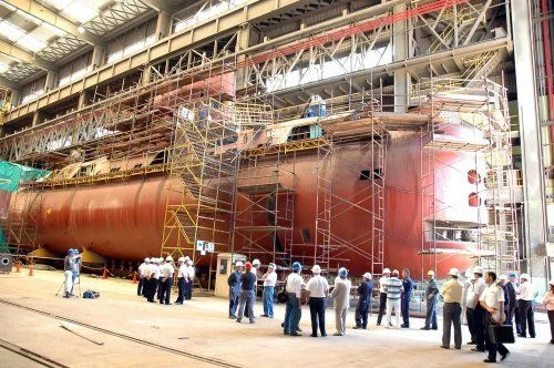 Un sous-marin argentin en grand-carénage