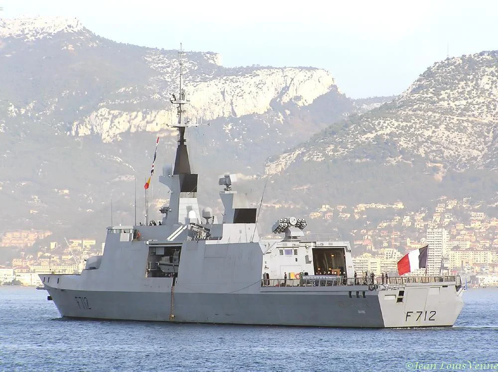 La frégate Courbet rentre du Liban