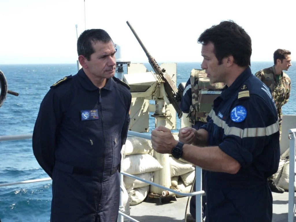 Le commandant de la force européenne Atalante en visite à bord de la frégate Nivôse