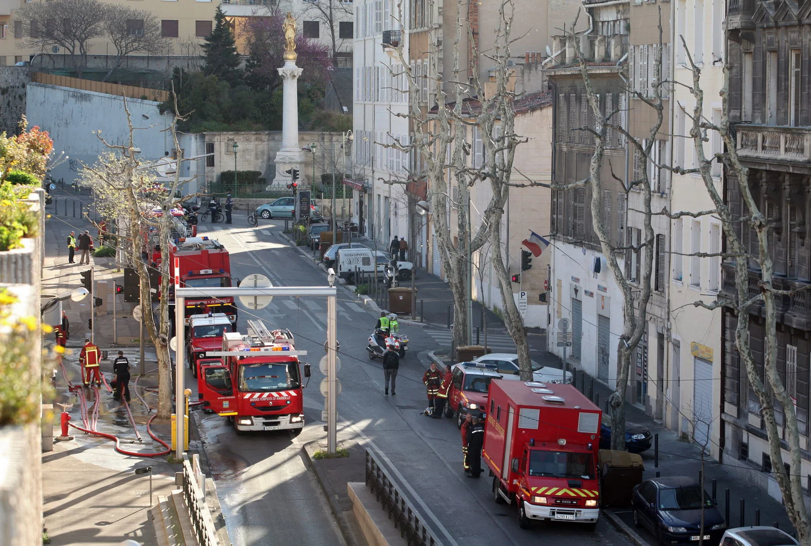 Incendie dans un parking situé sous la gare Saint Charles de Marseille