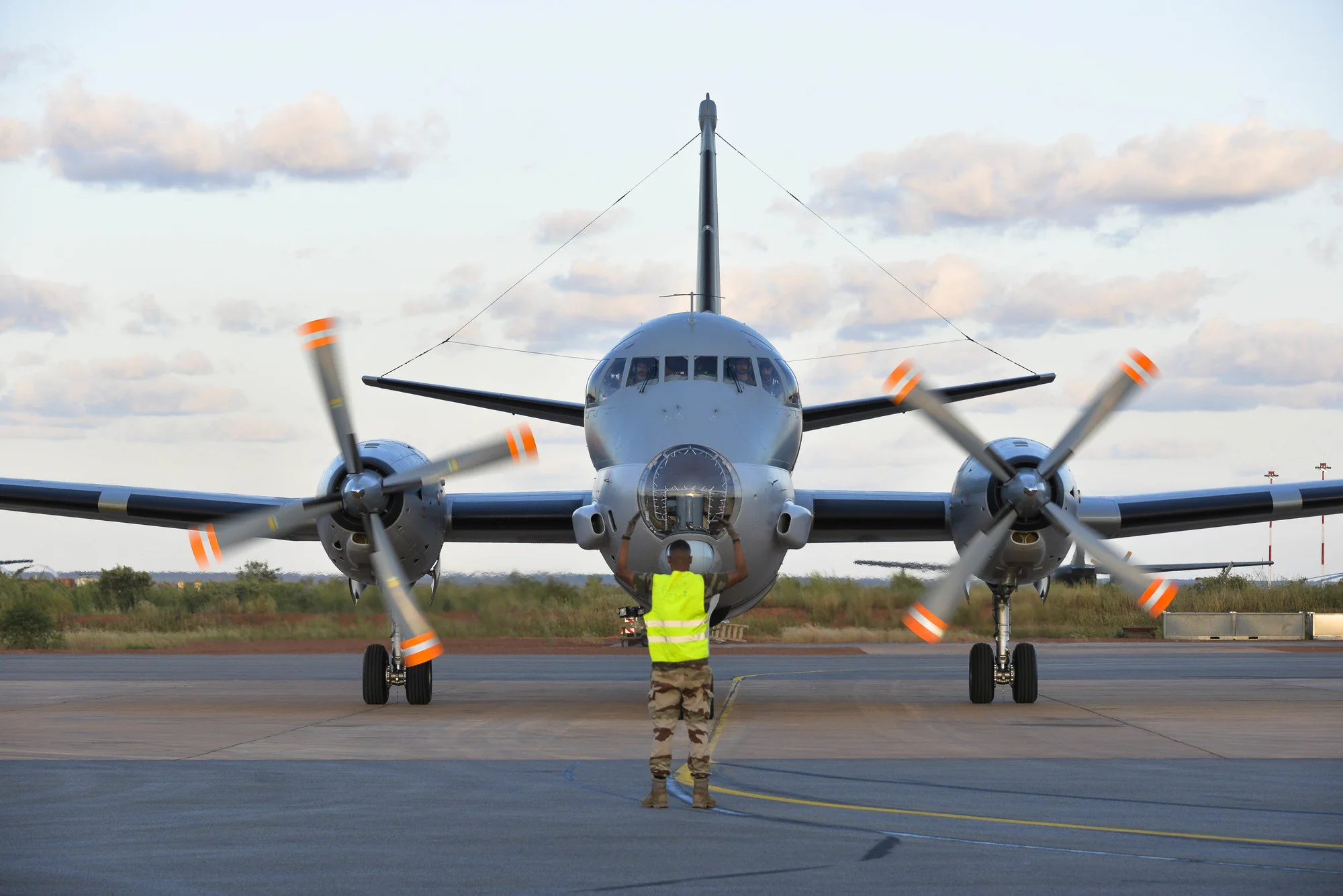 Un avion de patrouille maritime Atlantique 2 en Bande sahélo-saharienne
