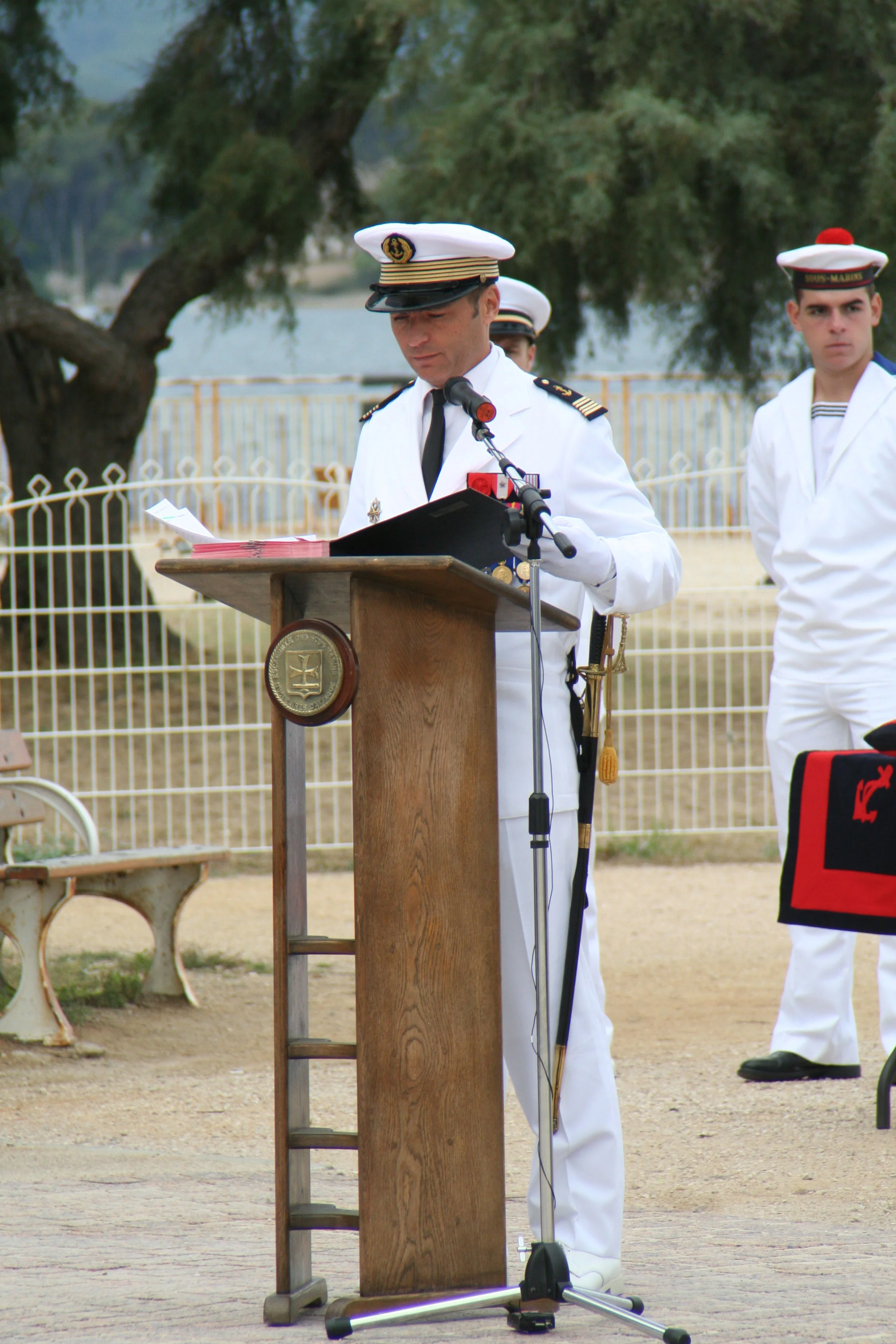 Allocution du chef d'escadrille