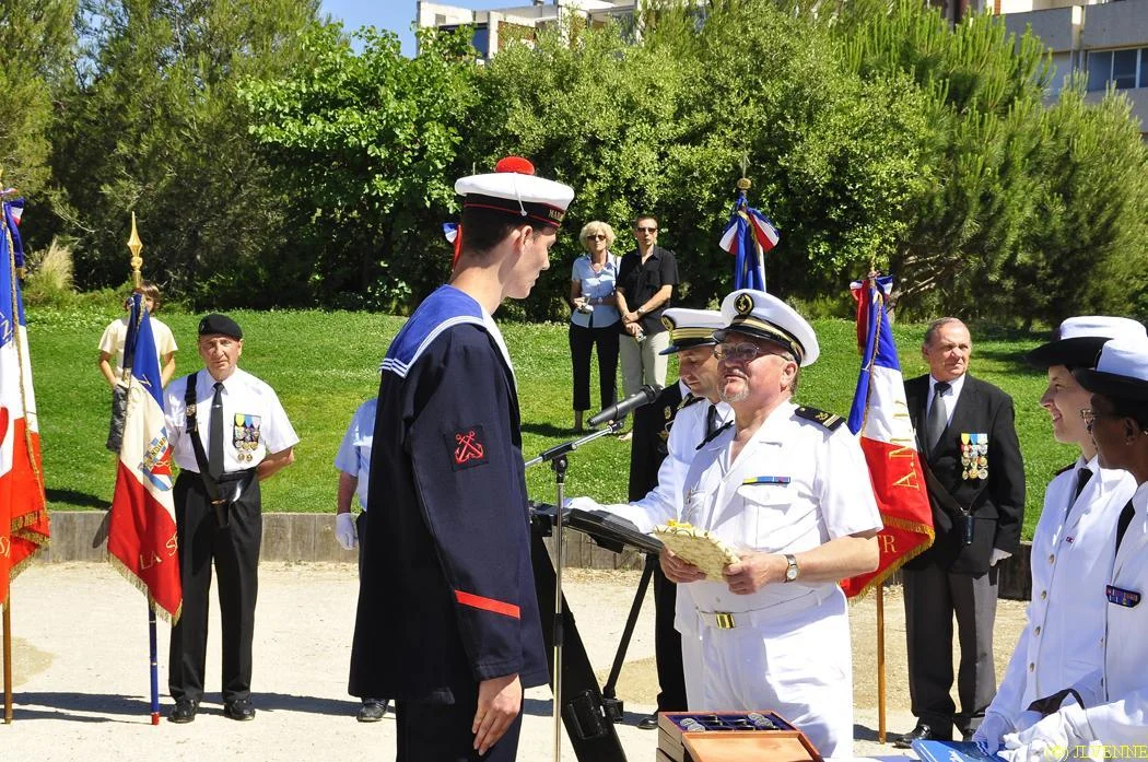 Les stagiaires de la préparation militaire marine de La Seyne-sur-mer reçoivent leur brevet