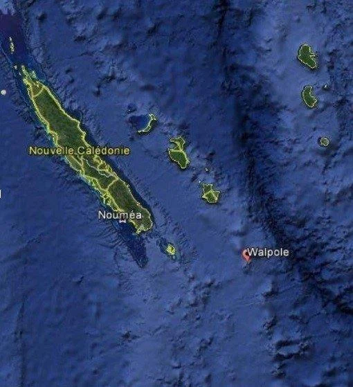 Emplacement de l'île de Walpole