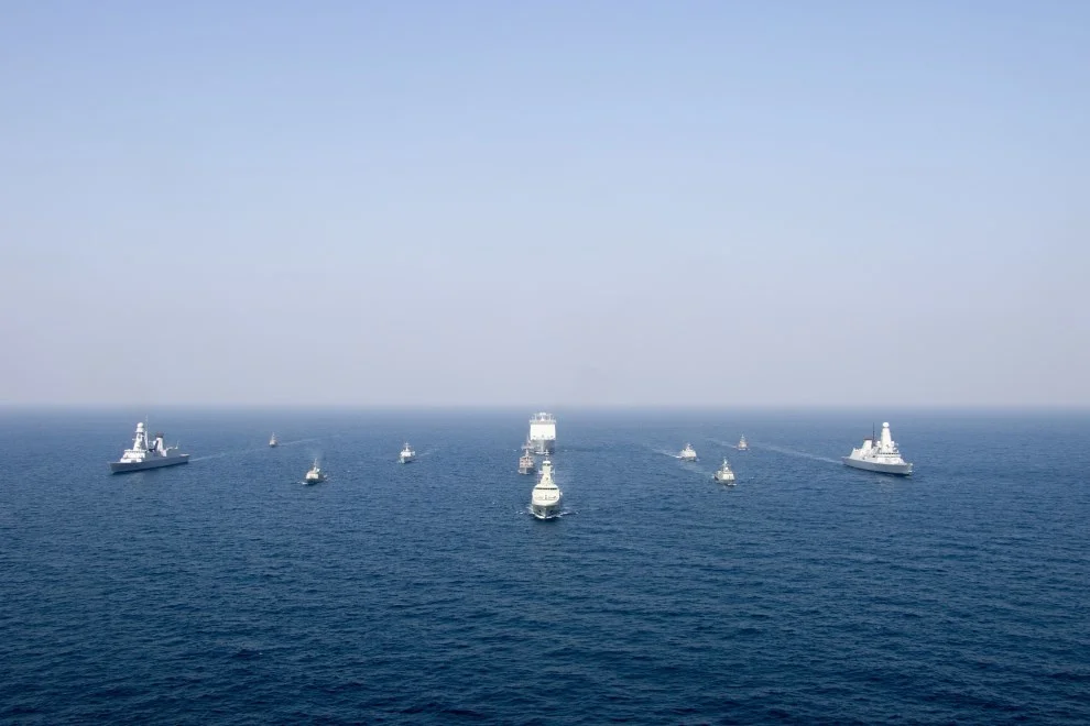 Les navires participant à l’exercice Kundjar Hadd