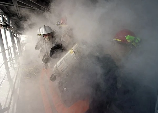 Entraînemant commun à la lutte contre les incendies