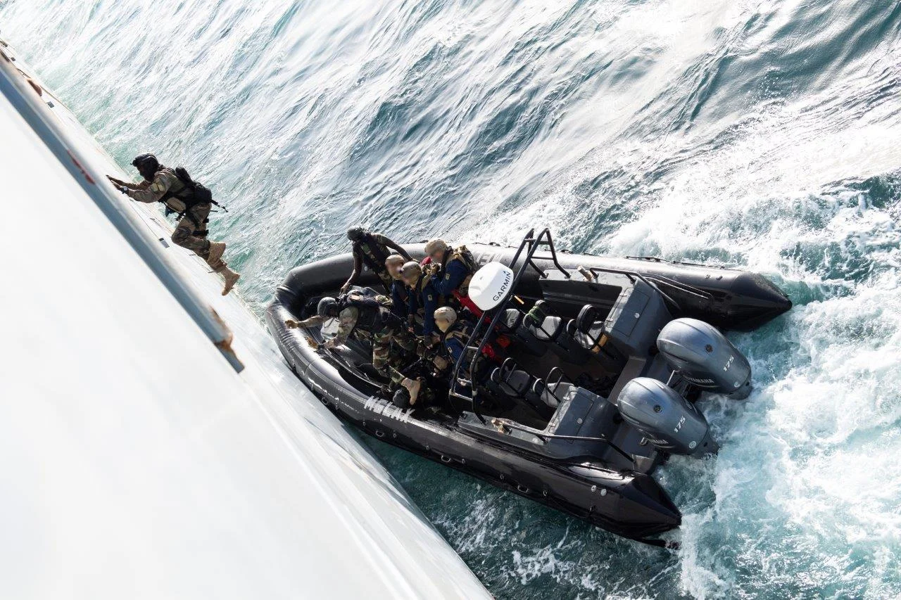 Entrainement à l’assaut de vive force en mer