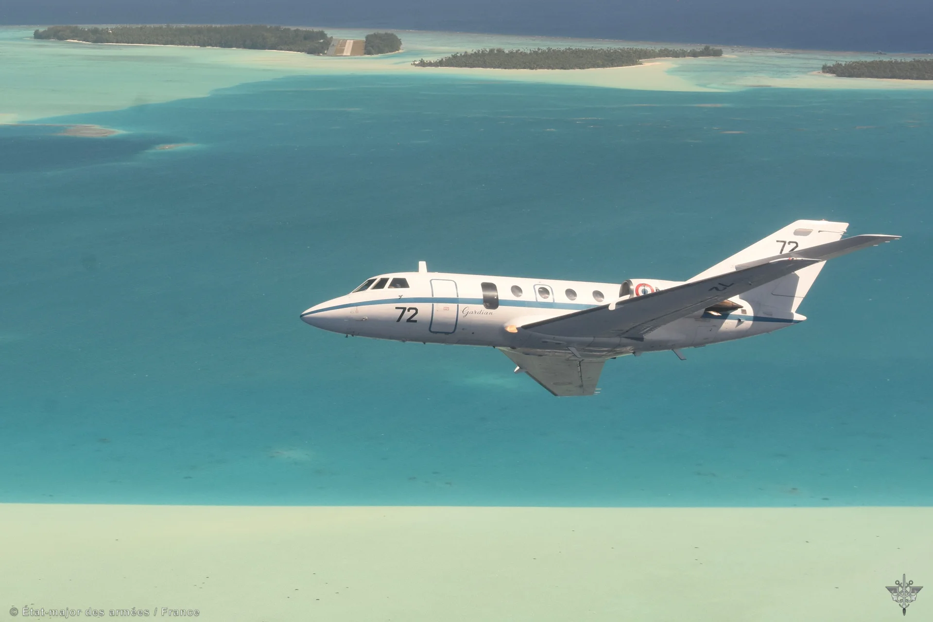 Un avion de patrouille maritime Falcon Gardian de la flottille 25F