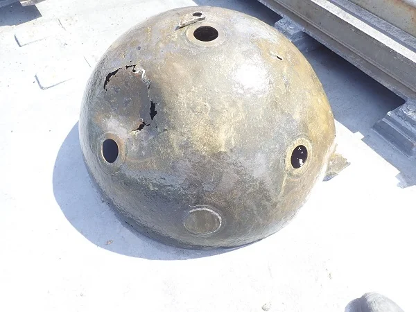 Les restes d'une mine à orin